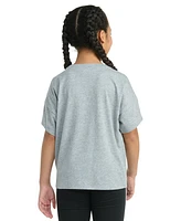 adidas Big Girls Short-Sleeve Drop-Shoulder Logo Graphic T-Shirt