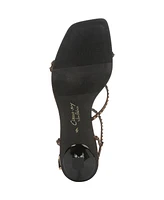 Circus Ny by Sam Edelman Women's Jaida Glitz Strappy Kitten Dress Sandals