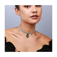 Sohi Teardrop Stone Statement Necklace
