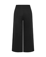 City Chic Plus Ponte Wide Leg Pant