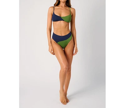 WeWoreWhat Women's High Rise Colorblock Bottom