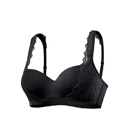 Lascana Women's Lace Detail Seamless T-Shirt Bra