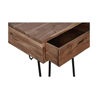 Rollins Solid Acacia Side End Table