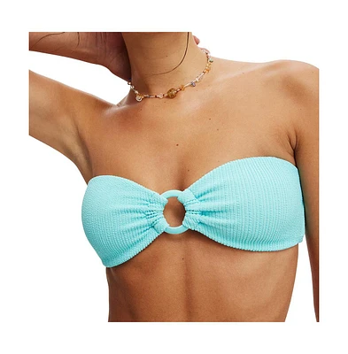 Cotton On Women's Ring Front Bandeau Bikini Top