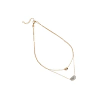 Sohi Bling Bean Multi-Layer Necklace