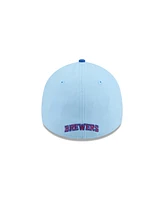 New Era Men's Light Blue/Blue Milwaukee Brewers 2025 Fourth of July 39THIRTY Flex Hat