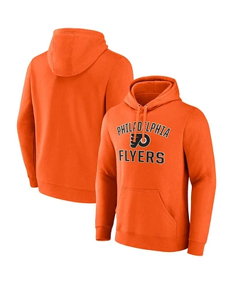Fanatics Men's Orange Philadelphia Flyers Victory Arch Pullover Hoodie