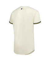 Nike Men's Cream Milwaukee Brewers Home Elite Jersey