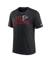 Nike Men's Black Atlanta Falcons Overlap Lockup Tri-Blend T-Shirt