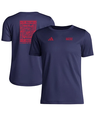 Adidas Big Boys and Girls Navy Fc Dallas Local Wrap T-Shirt