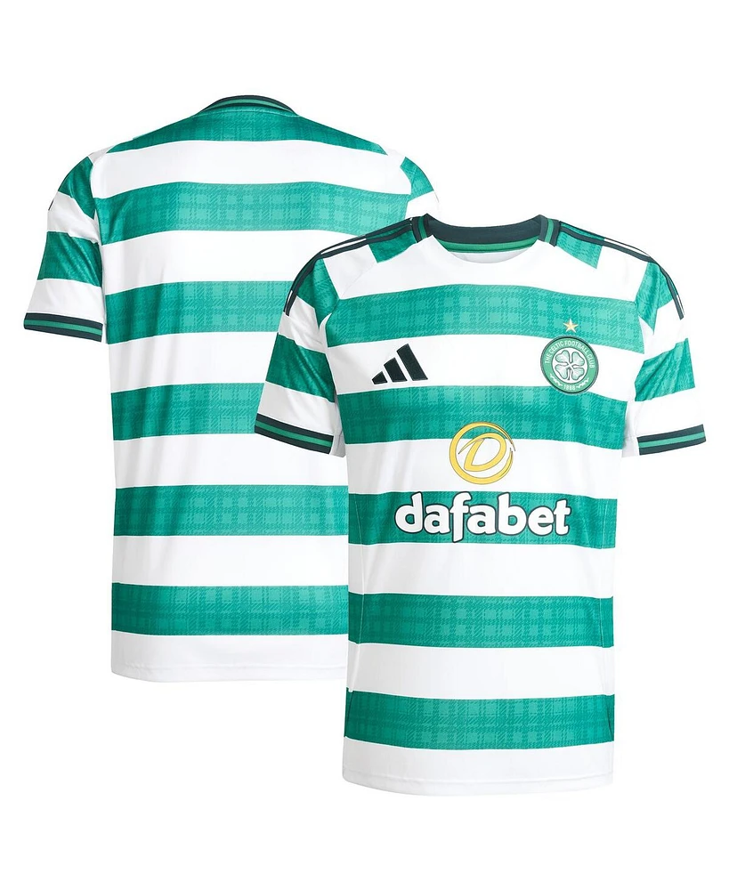 Adidas Men's White Celtic 2025/26 Home Replica Jersey