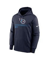 Nike Men's Navy Tennessee Titans Performance Pullover Hoodie