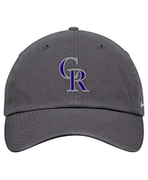 Nike Men's Gray Colorado Rockies Club Adjustable Hat