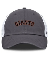 Nike Men's Gray San Francisco Giants Wordmark Club Adjustable Trucker Hat