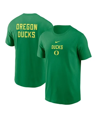 Nike Men's Green Oregon Ducks 2-Hit Stacked T-Shirt