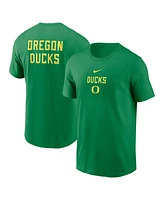 Nike Men's Green Oregon Ducks 2-Hit Stacked T-Shirt
