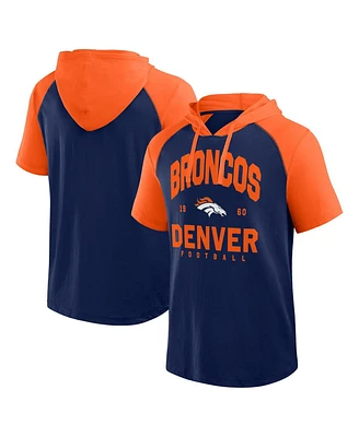 Logo Athletic Men's Navy Denver Broncos Prime Hoodie T-Shirt