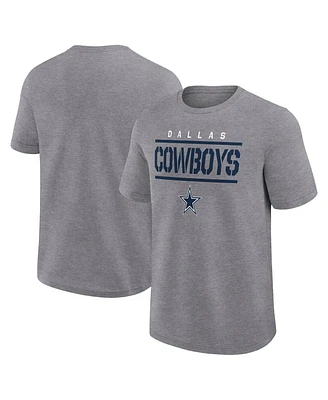 Logo Athletic Men's Heather Gray Dallas Cowboys Top Notch T-Shirt
