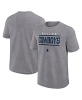 Logo Athletic Men's Heather Gray Dallas Cowboys Top Notch T-Shirt