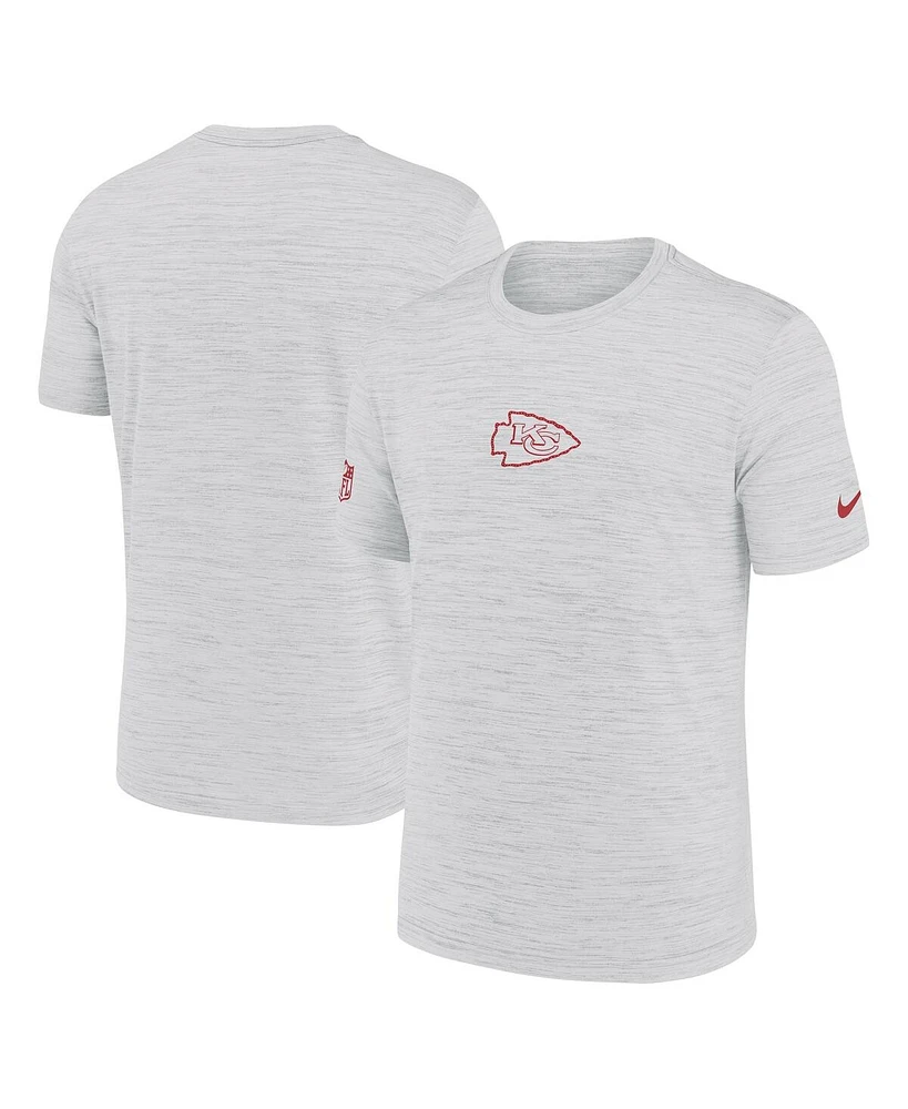 Nike Men's Ash Kansas City Chiefs Sideline Velocity Performance T-Shirt