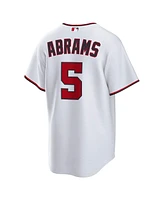 Nike Men's Cj Abrams White Washington Nationals Home Replica Jersey
