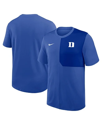 Nike Men's Royal Duke Blue Devils 2025 Sideline Uv Performance Coach T-Shirt