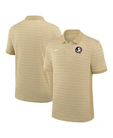 Nike Men's Gold Florida State Seminoles 2025 Early Season Coaches Sideline Victory Stripe Performance Polo Shirt