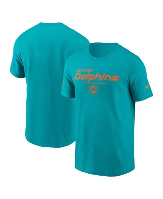 Nike Men's Aqua Miami Dolphins Sideline Performance T-Shirt
