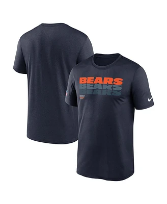 Nike Men's Navy Chicago Bears Sideline Legend Performance T-Shirt
