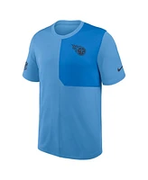 Nike Men's Light Blue Tennessee Titans Sideline Uv Performance Coach T-Shirt