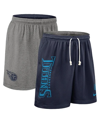 Nike Men's Navy Tennessee Titans Sideline Reversible Performance Shorts