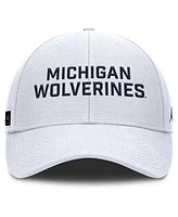 Nike Men's White Michigan Wolverines Rise Practice Adjustable Hat