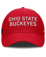 Nike Men's Scarlet Ohio State Buckeyes Rise Practice Adjustable Hat