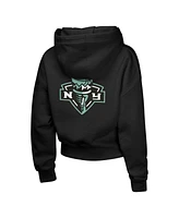 Outerstuff Big Girls Black New York Liberty Top Closer Fashion Pullover Hoodie
