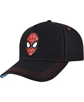 Lids Men's Black Spider-Man Big Print A-Frame Snapback Hat
