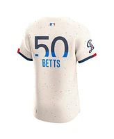 Nike Men's Mookie Betts Cream Los Angeles Dodgers City Connect Elite Jersey