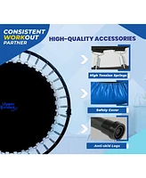 Plexalife Mini Trampoline for Adults - Rebounder Exercise Fitness Indoor/Outdoor Trampoline