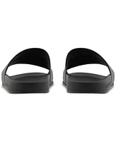 A|X Armani Exchange Men's Logo Embossed Slip-On Slide Sandals