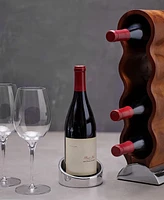 Nambe Tilt Wine Coaster, 4.5" x 2.5"