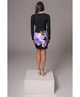 Jluxlabel Women's Print Exotic Flower Dress