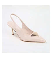 Chevelle Slingback Pump with Metallic Accent