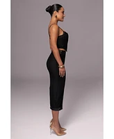 Jluxlabel Women's Textured Mystique Midi Skirt