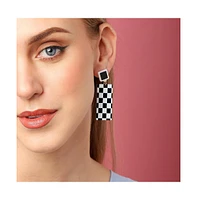 Sohi Checkered Drop Earrings