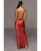 Jluxlabel Women's Irresistible Satin Maxi Dress