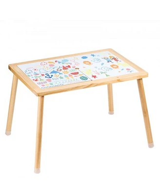 Slickblue Kids Sensory Table Double-Sided Activity Table Indoor Outdoor Play