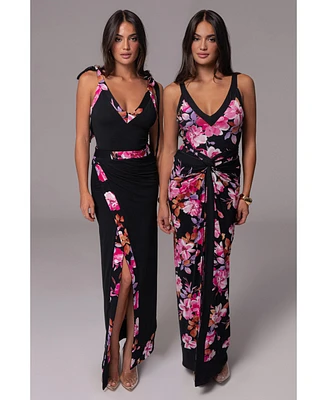 Jluxlabel Women's Floral Kamie Reversible Skirt Set
