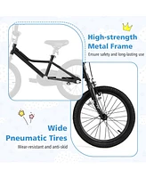 18 Inch Kids Bike with Removable Training Wheels for Aged 3-8 Years Old