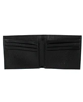 Trafalgar Men's Pierce Pebble Grain Classic Leather Bi-Fold Wallet