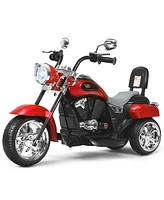 6V Powered Toddler 3-Wheel Motorbike Ride On Toy with Horn and Headlight