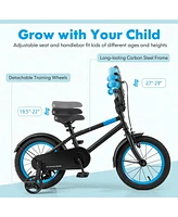 Kids Bike with Adjustable Handlebar and Saddle Blue